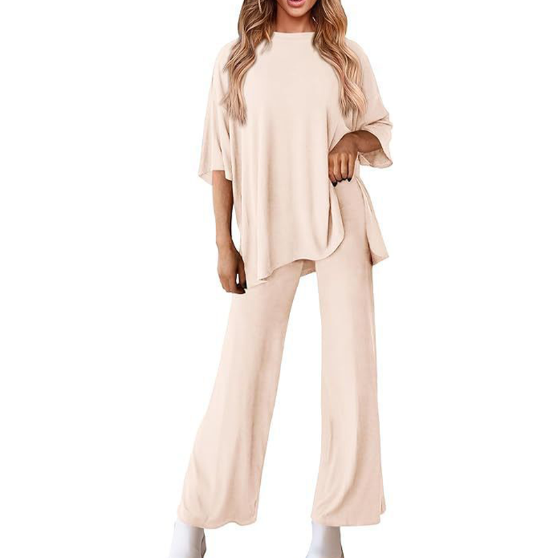 💖 Damski casualowy zestaw top i spodnie
