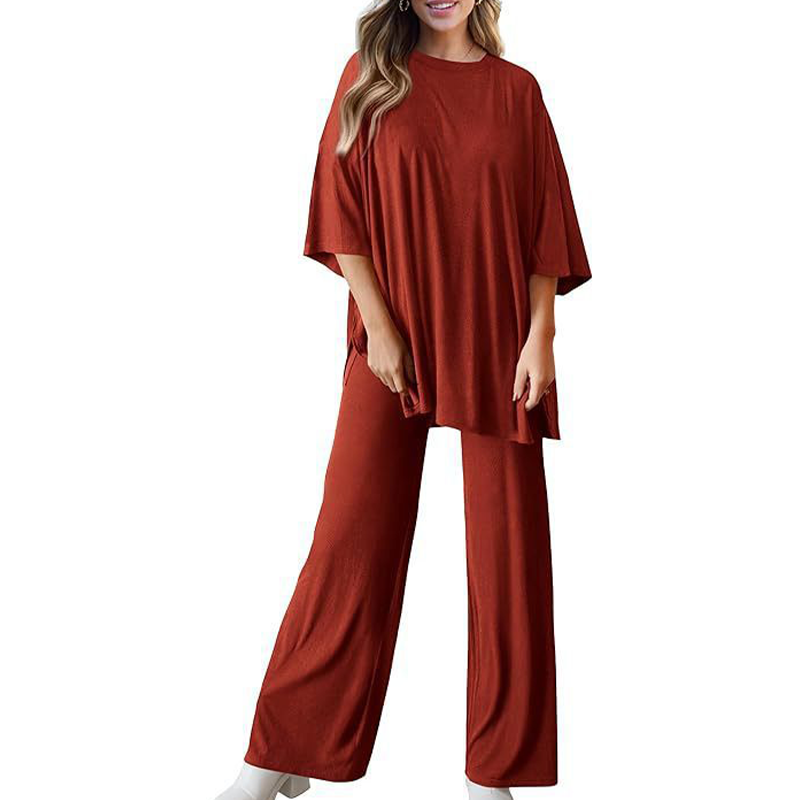 💖 Damski casualowy zestaw top i spodnie