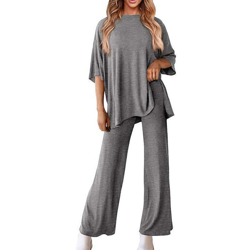 💖 Damski casualowy zestaw top i spodnie