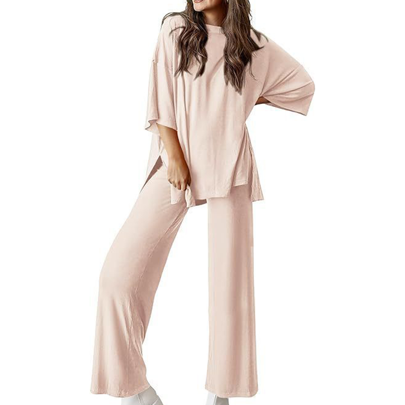 💖 Damski casualowy zestaw top i spodnie