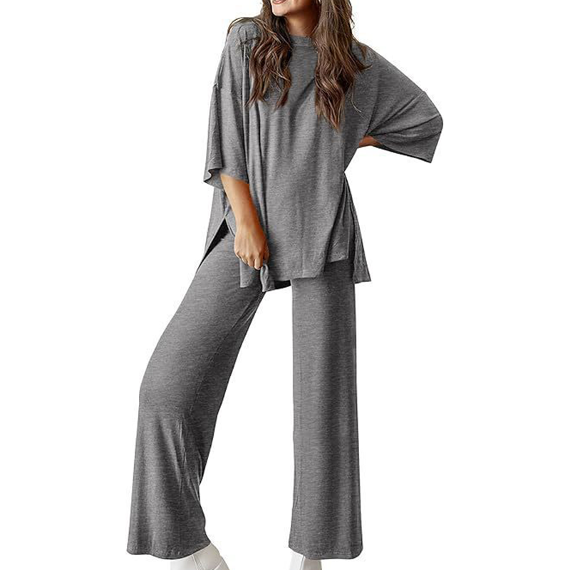 💖 Damski casualowy zestaw top i spodnie