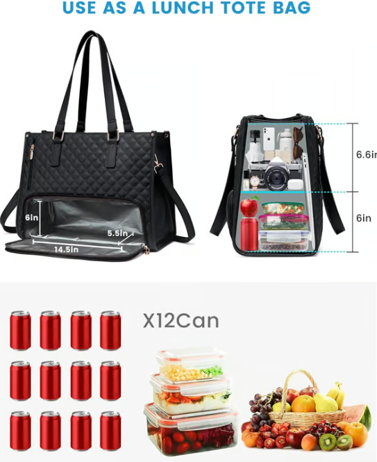 ✨ Damska torba na zakupy Bento 3 w 1 🎁 Prezentowany pasujący portfel