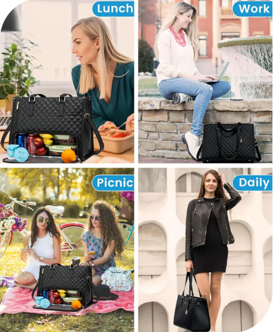 ✨ Damska torba na zakupy Bento 3 w 1 🎁 Prezentowany pasujący portfel