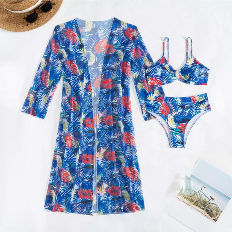 👙Damski 3-częściowy zestaw bikini (z tuniką)