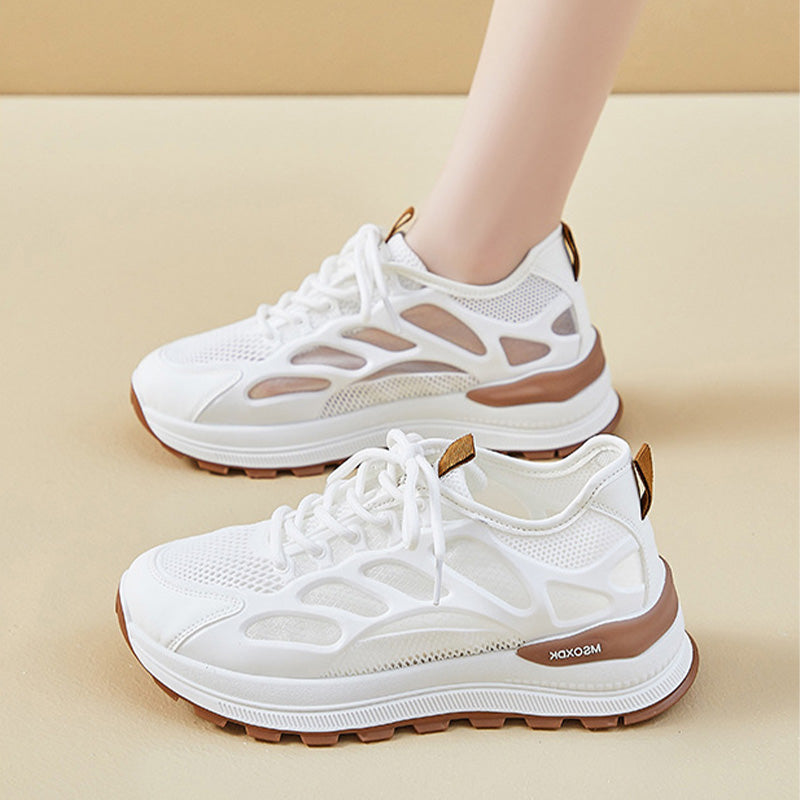 👟✨Damskie modne sneakersy z siateczką i sznurowaniem✨