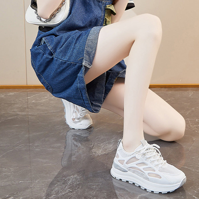 👟✨Damskie modne sneakersy z siateczką i sznurowaniem✨