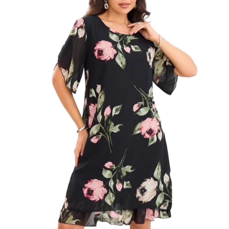 🌺Damska sukienka z nadrukiem w kwiaty