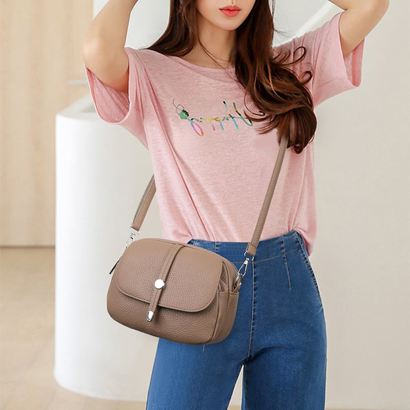 Lekka torebka damska w jednolitym kolorze👜