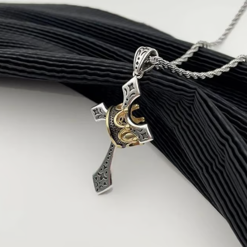 📿Naszyjnik z krzyżem w stylu vintage