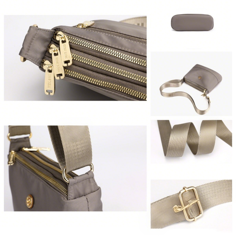 Minimalistyczna nylonowa torba na ramię i crossbody o dużej pojemności