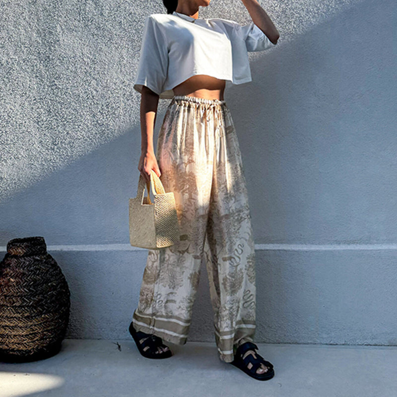 Letnie spodnie damskie Boho Palazzo