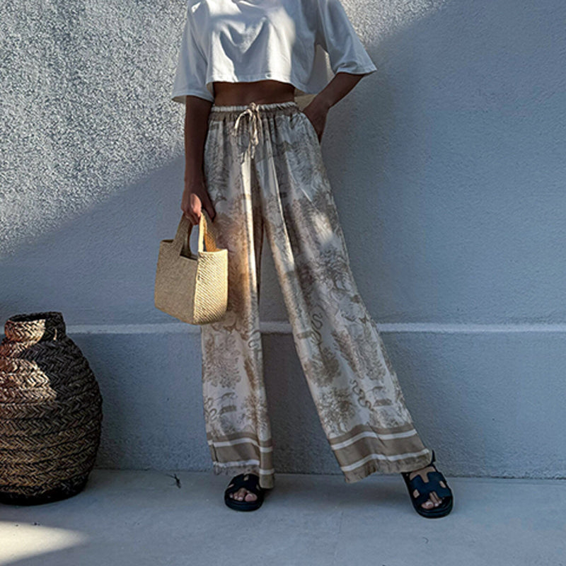Letnie spodnie damskie Boho Palazzo