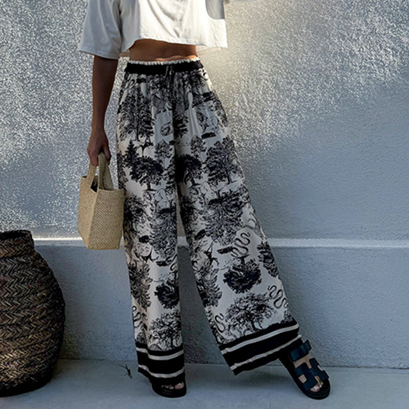 Letnie spodnie damskie Boho Palazzo