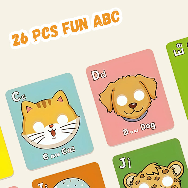 26 sztuk zabawy ABC uczenia się karty maskowe
