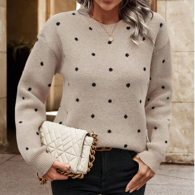 Damska bluza w kropki