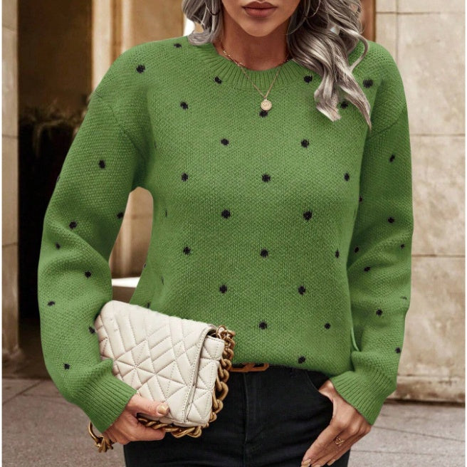 Damska bluza w kropki