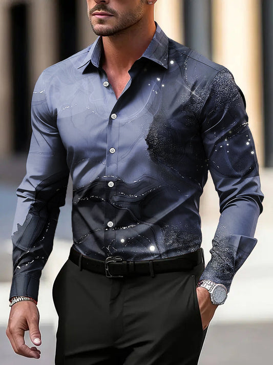 Мъжки реколта абстрактна текстура бизнес случайни риза