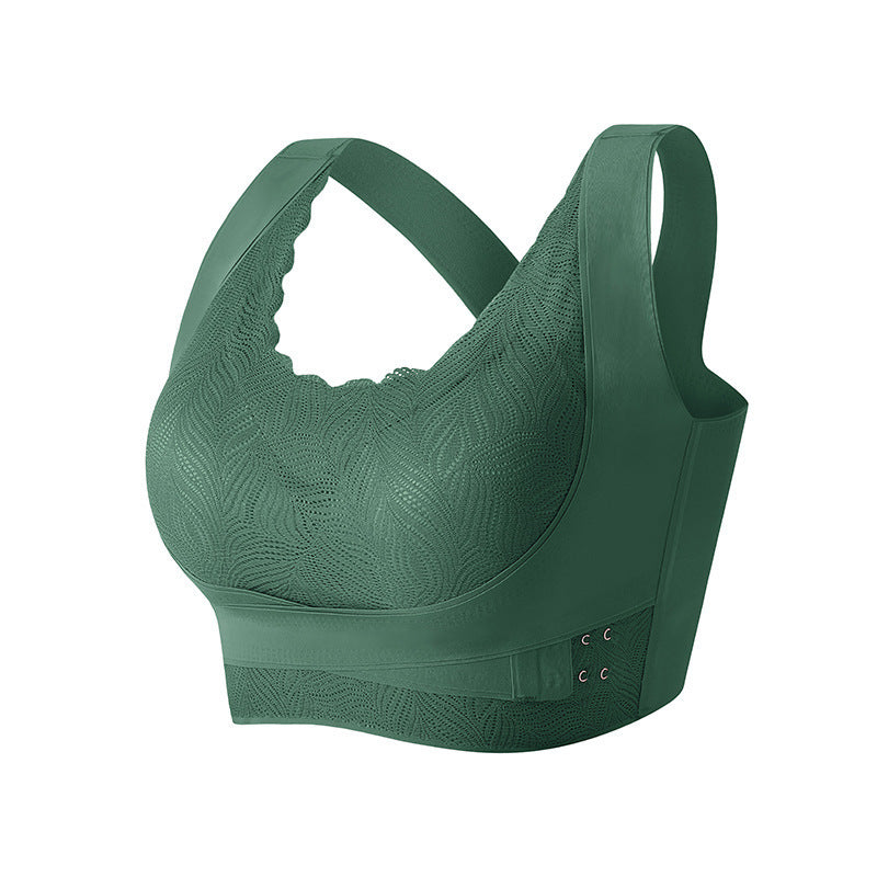 💁♀️Model 2025 Comfort Bra with Cross Front Staromodny koronkowy biustonosz z bocznymi zapięciami 🔥
