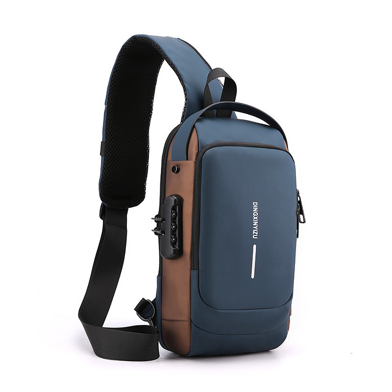 🎒🔋Wielofunkcyjna sportowa torba na ramię z ładowaniem USB i zabezpieczeniem przed kradzieżą