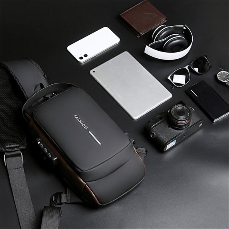 🎒🔋Wielofunkcyjna sportowa torba na ramię z ładowaniem USB i zabezpieczeniem przed kradzieżą
