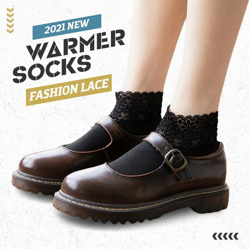 ✨(Kup jeden, drugi otrzymasz gratis) ✨2023 Ciepłe skarpety z koronki New Fashion