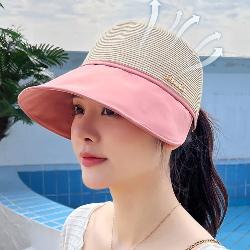 💁♀️49 procent zniżki👒Damski kapelusz przeciwsłoneczny z dużym rondem na letnie wyjścia na plażę ☀