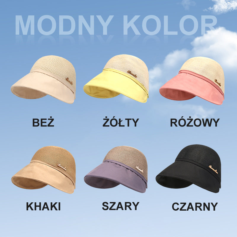 💁♀️49 procent zniżki👒Damski kapelusz przeciwsłoneczny z dużym rondem na letnie wyjścia na plażę ☀