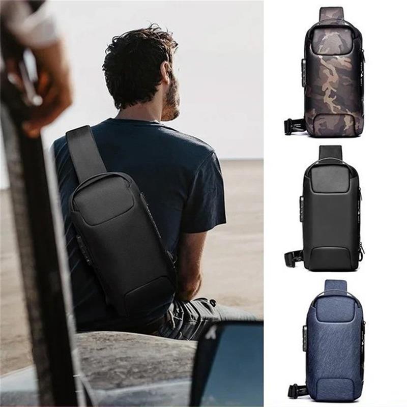 🎒🔋Wielofunkcyjna sportowa torba na ramię z ładowaniem USB i zabezpieczeniem przed kradzieżą