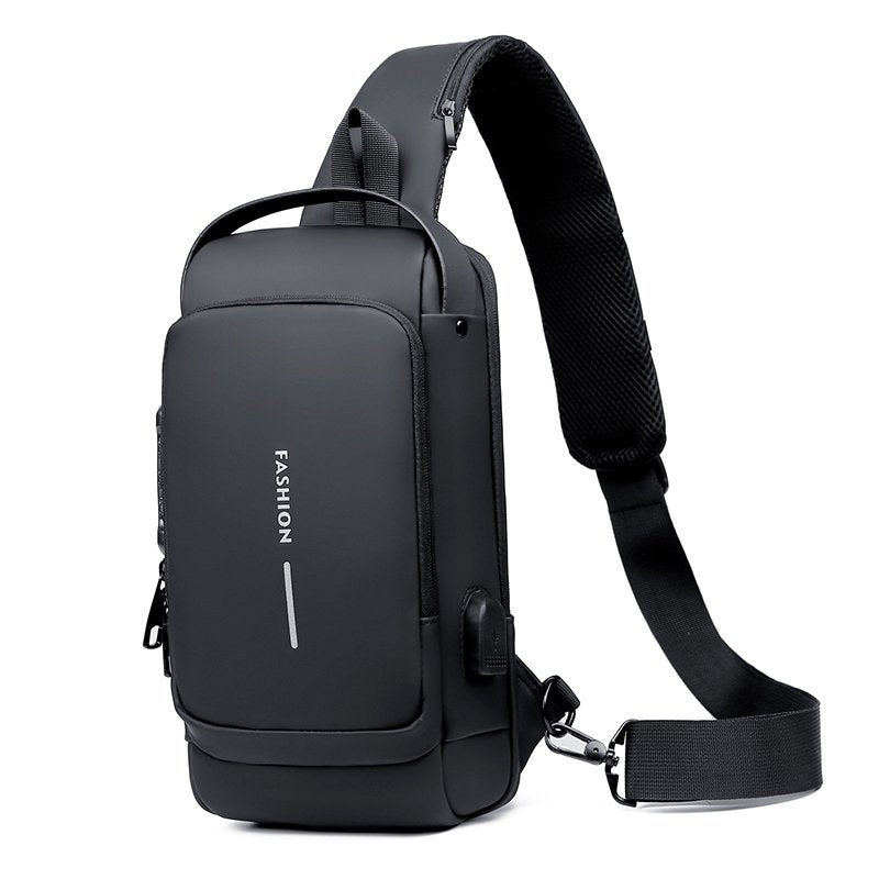 🎒🔋Wielofunkcyjna sportowa torba na ramię z ładowaniem USB i zabezpieczeniem przed kradzieżą