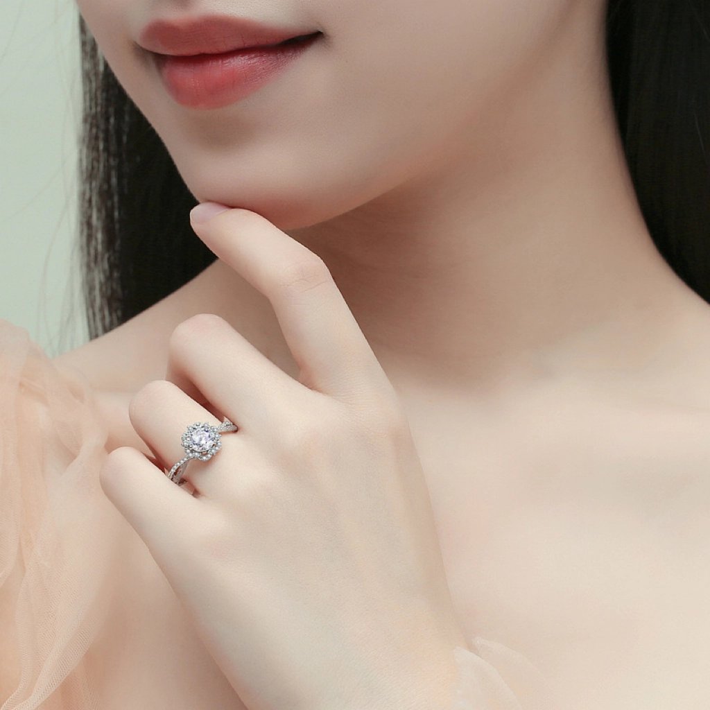 💍Pierścionek z moissanitem od gwiazd - 👩Matka i córka👧