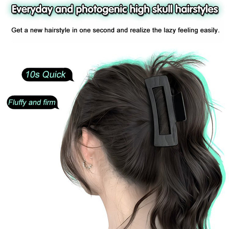 Wybór prezentu - Miękka naturalna peruka Shark Clip Half High Ponytail