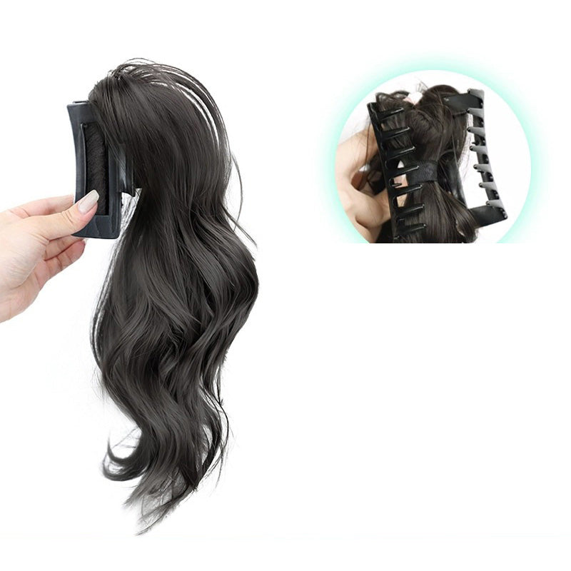 Wybór prezentu - Miękka naturalna peruka Shark Clip Half High Ponytail