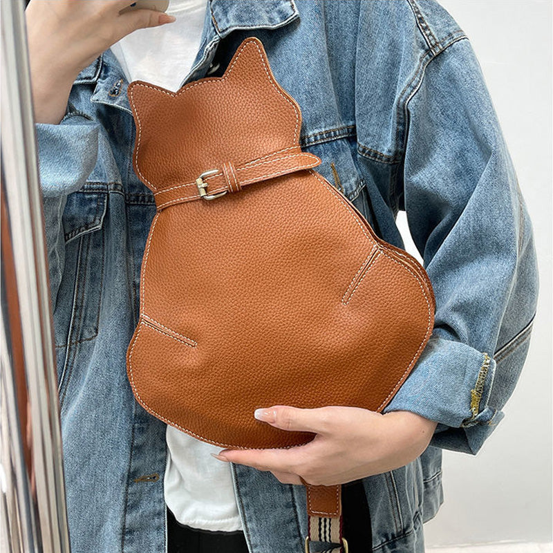 Wybór prezentu🎁 - Vintage Cute Cat Shaped Sling Cross Chest Shoulder Bag