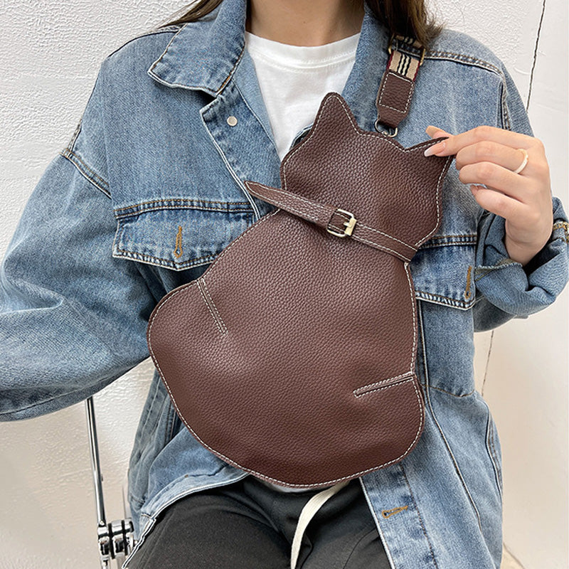 Wybór prezentu🎁 - Vintage Cute Cat Shaped Sling Cross Chest Shoulder Bag