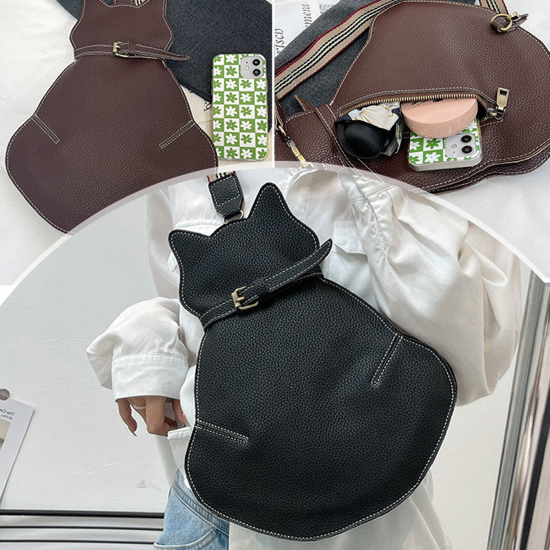 Wybór prezentu🎁 - Vintage Cute Cat Shaped Sling Cross Chest Shoulder Bag
