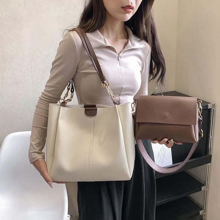 👜 Damska torba na ramię crossbody 2-częściowy zestaw