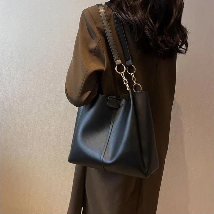 👜 Damska torba na ramię crossbody 2-częściowy zestaw