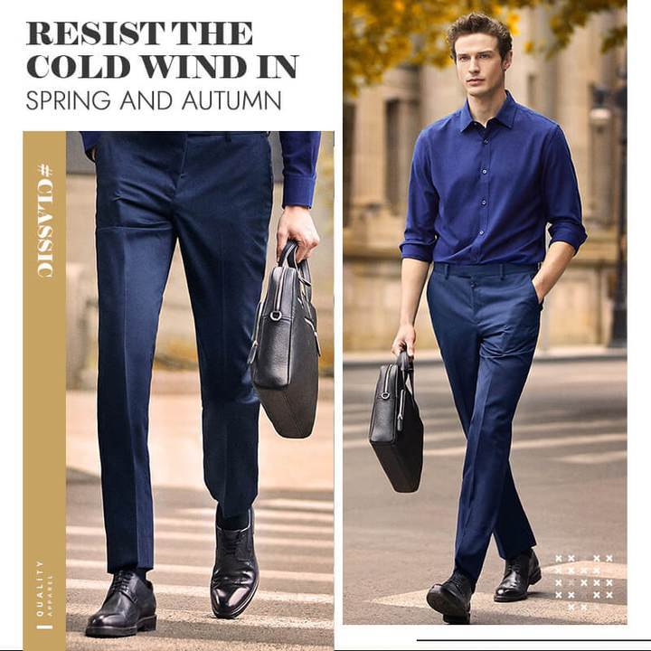 😎(Oferta ograniczona czasowo - 49% zniżki)👖Męskie klasyczne spodnie ze stretchu