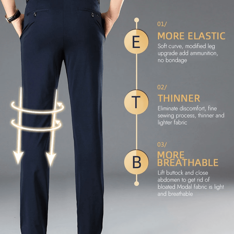 😎(Oferta ograniczona czasowo - 49% zniżki)👖Męskie klasyczne spodnie ze stretchu