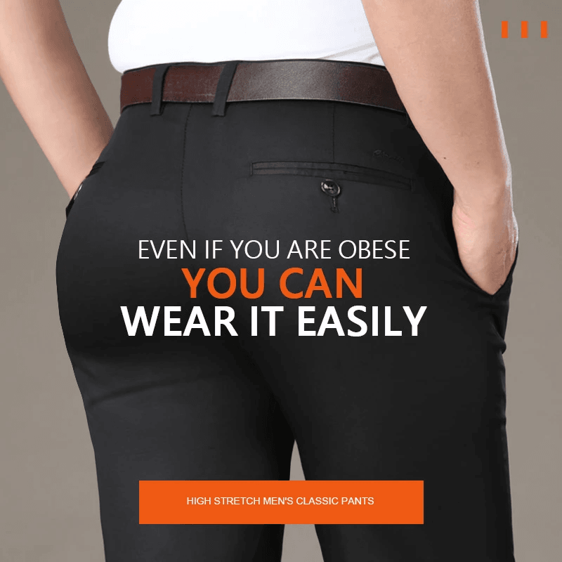 😎(Oferta ograniczona czasowo - 49% zniżki)👖Męskie klasyczne spodnie ze stretchu
