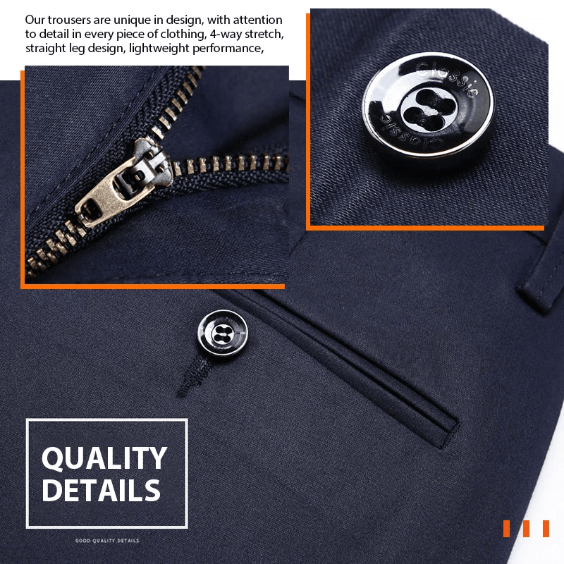 😎(Oferta ograniczona czasowo - 49% zniżki)👖Męskie klasyczne spodnie ze stretchu