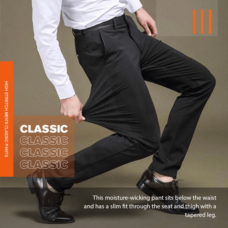 😎(Oferta ograniczona czasowo - 49% zniżki)👖Męskie klasyczne spodnie ze stretchu