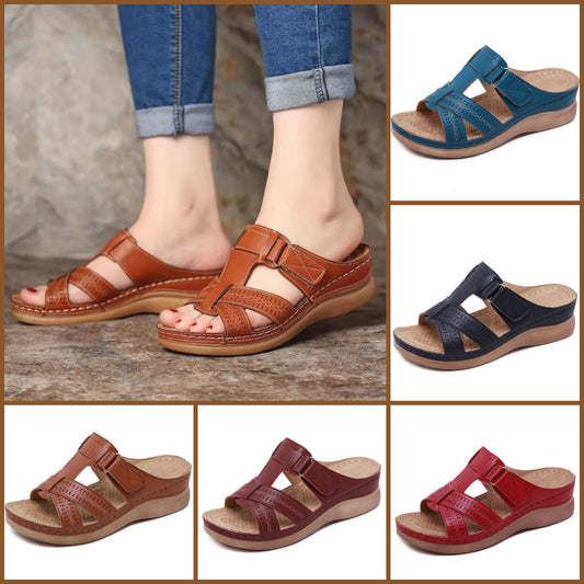 🌼【36-38】Skórzane sandały damskie Premium