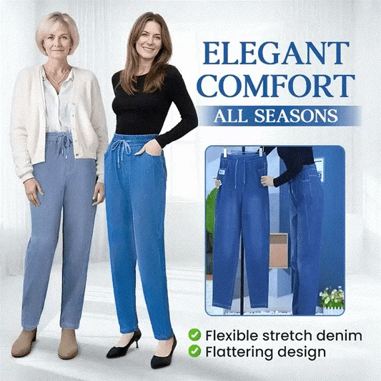 👖Damskie dżinsy casual z jedwabiu lodowego