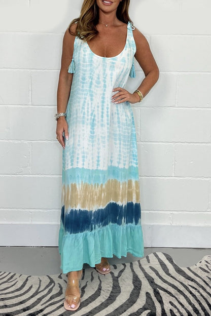 🔥 2024 Nowe produkty Gorąca wyprzedaż - 🌈Sukienka maxi w kolorze tie-dye👗