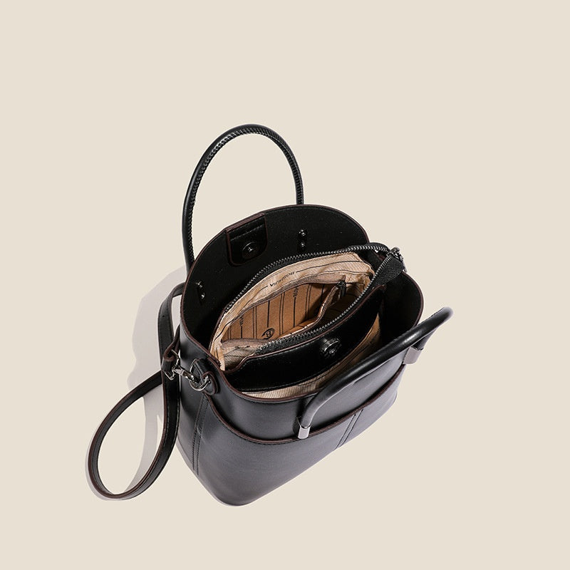 【🔥Płatność za pobraniem】👜Damska skórzana torebka retro na ramię i do ręki