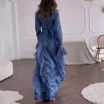 【✨Najwyższa elegancja】👗Szykowna, zwiewna, błyszcząca sukienka dla kobiet