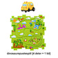 🚆 PUZZLE DLA DZIECI DIY CITY TRAIN WAGON