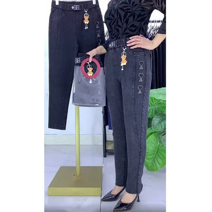 🔥 Wzmocnione jeansy stretch dla kobiet