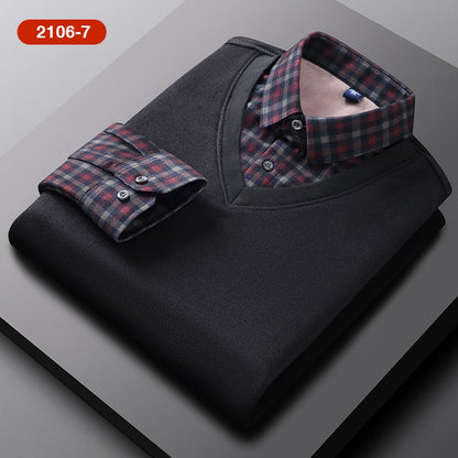🥼 FAŁSZYWY DWUCZĘŚCIOWY SWETER Z DZIANINY